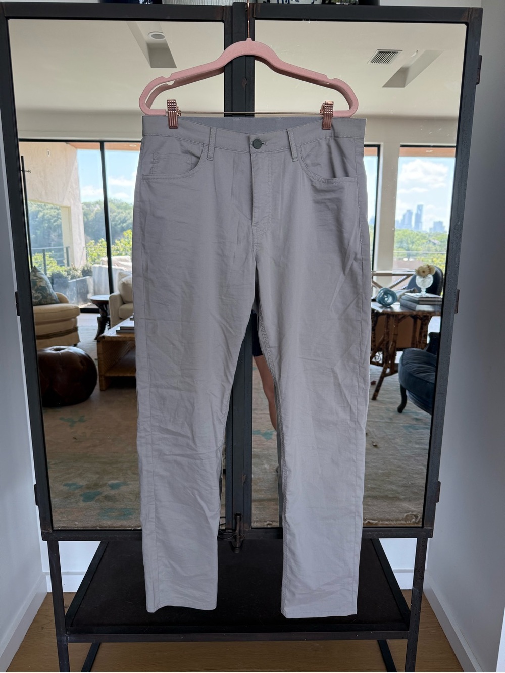 Faherty Gray Organic Cotton Pants